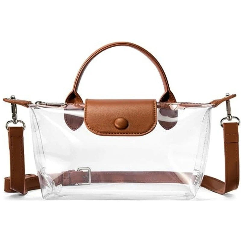 The versatile Transparent Small Square Handbag, perfect for daily use or special occasions