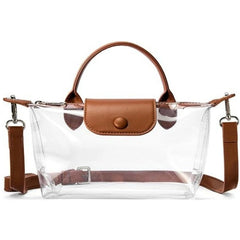 The versatile Transparent Small Square Handbag, perfect for daily use or special occasions