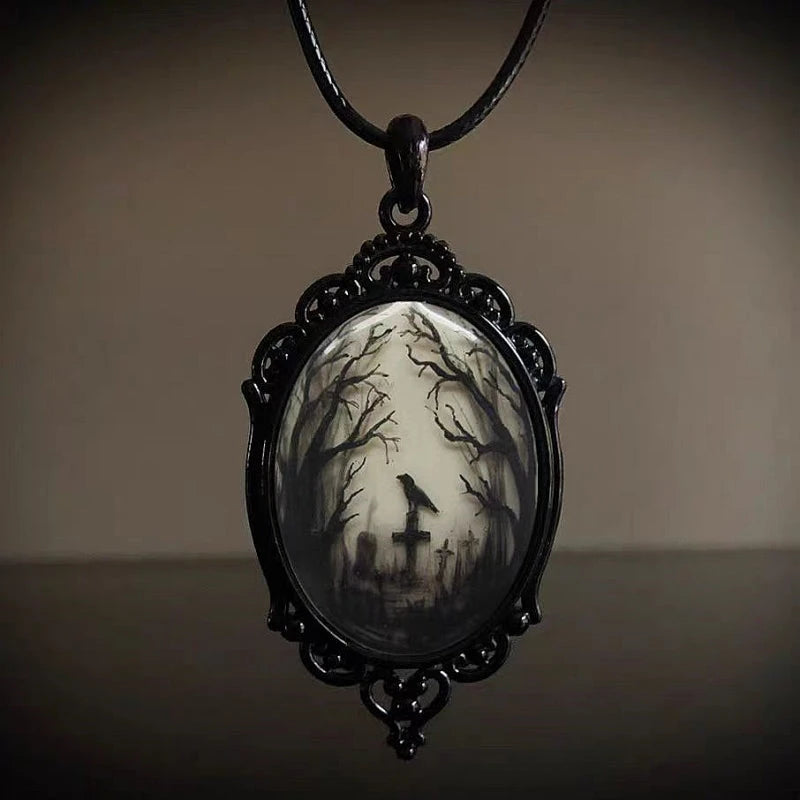 The perfect Witch Pendant Necklace for layering or wearing as a statement piece