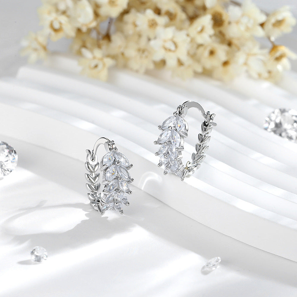 Exquisite, Versatile & Sparkling Wheat Earrings