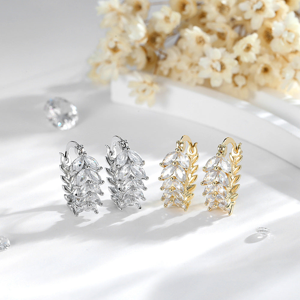 Exquisite, Versatile & Sparkling Wheat Earrings