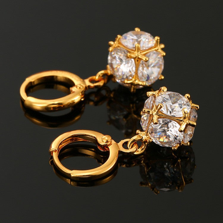 Exquisite Sparkling Minor Design Statement Earrings