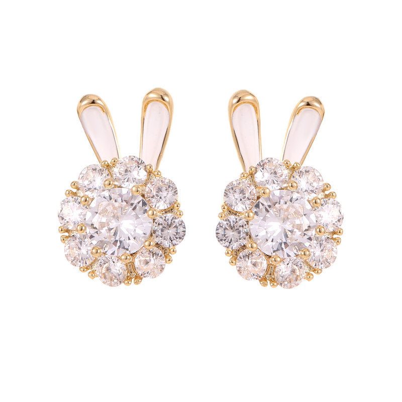 Exquisite & Stylish Rotatable Rabbit Earrings
