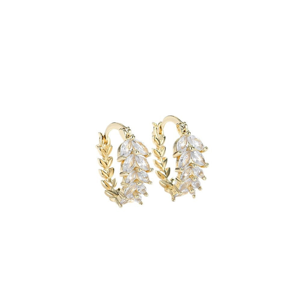 Exquisite, Versatile & Sparkling Wheat Earrings