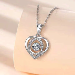 The perfect Diamond Heart Pendant for layering or wearing as a statement piece